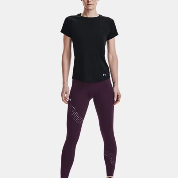 Under Armour Women's Medium UA CoolSwitch Run Short Sleeve Black 1363262 - Picture 3 of 12